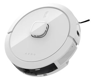 Прахосмукачка робот AENO ARC0008S, 4000Pa, 5200 mAh, 300m2, Картографиране, Wi-Fi, Гласови команди, Автономия до 250 min, Бял