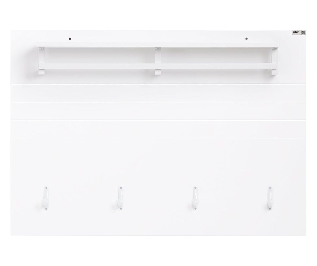 Wall Mounted Coat Rack with 4 Hooks FHK36-W