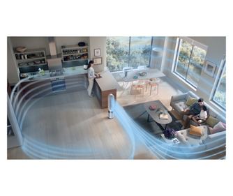 Пречиствател и охладител на въздух Dyson Purifier Cool TP10 Gen1, До 27 м2, 40W, HEPA, Осцилация, 10 скорости, Таймер, Бял