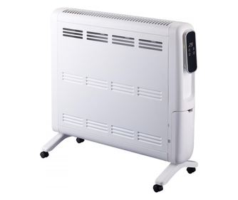Електрически радиатор Finlux FR-2466, 2400W, 25 м2, 2 степени, Wi-Fi, Дистанционно, Защита от обръщане и деца, Бял