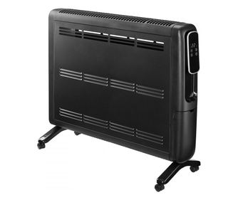 Електрически радиатор Finlux FR-2477, 2400W, 25 м2, 2 степени, Wi-Fi, Дистанционно, Защита от обръщане и деца, Черен
