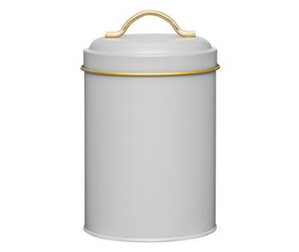 Cutie depozitare cu capac 1.4L, AMBITION Royal, gri, metalica