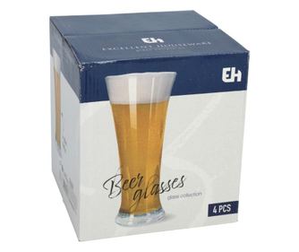Set 4 pahare, pentru bere, 320 ml, Excellent Houseware