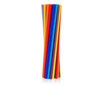 Színes Rainbow Colours papír szívószál 200 db-os