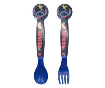 Disney Lilo és Stitch Palms műanyag evőeszköz készlet - 2 darabos