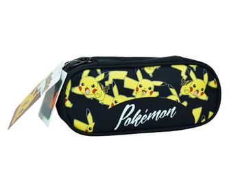 Pokémon Pika-Pika 2 rekeszes tolltartó 26 cm