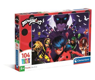 Katicabogár és Fekete macska kalandjai Hawk Moth 104 db-os puzzle Clementoni