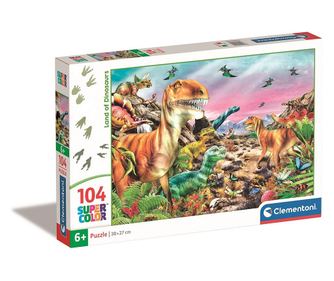 Dinoszaurusz Land 104 db-os puzzle Clementoni