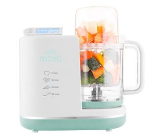 Aparat de gatit cu aburi pentru bebelusi 6 in 1 ETA MIMI 4306 90000, 700 W, 2 trepte de viteza, 0.9 litri, tritan fara BPA, LCD