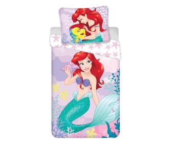 Disney Hercegnők Ariel Pink ágyneműhuzat 140×200cm, 70×90 cm
