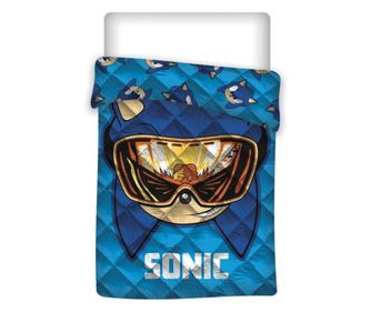 Sonic a sündisznó steppelt ágytakaró, paplan 140x200cm