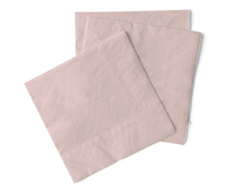 Servetele de masa 3 straturi, Tissue - Taupe (roz pudrat inchis) / 24 x 24 cm / 150 buc