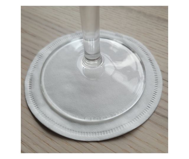 Coastere/suporturi din hartie pentru pahare sau cesti / albe / diametru 9 cm / 250 buc