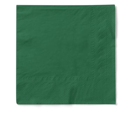 Obrúsky 3 vrstvy, vreckovky - zelené / 24 x 24 cm / 150 ks