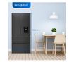 Frigider side by side, Exquisit, French Door, cu dispenser de apa, 506 litri, antracit