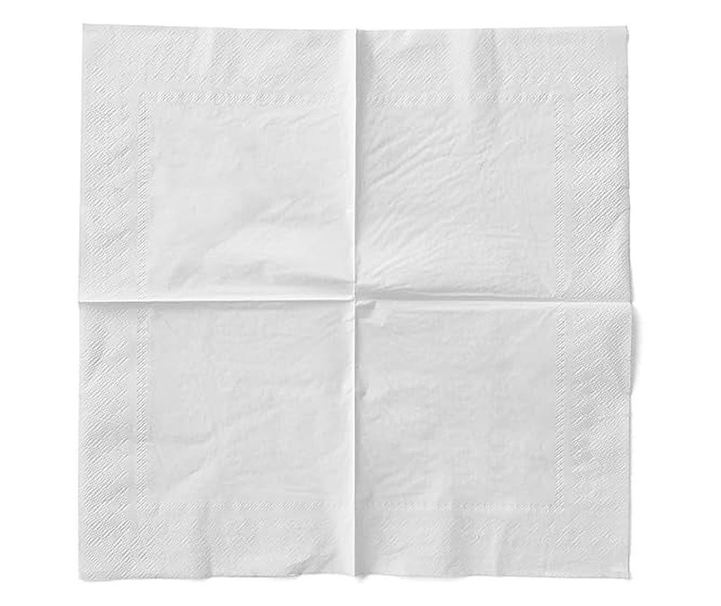 Servetele de masa 3 straturi, Tissue MINI - Albe / 20 x 20 cm / 150 buc - 2