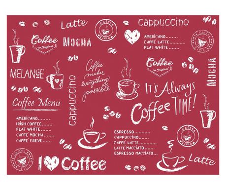 Mank HORECA terítők, Linclass® Airlaid, Coffee Time bordeaux, 40 x 30 cm, Ideális húsvétra, esküvőre, bulikra, keresztelőkre, 10