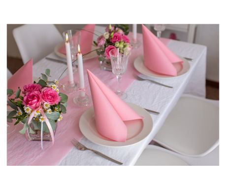 Спален вагон за маса - Linclass Pink / 40x120 см / Ролка 20 броя