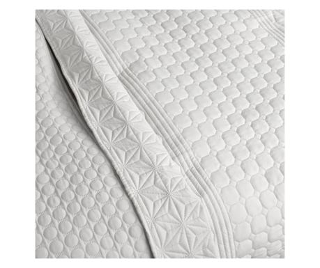 Prošívaný přehoz Homelevel, 240 x 260 cm, bílý, polyester, 54906.4