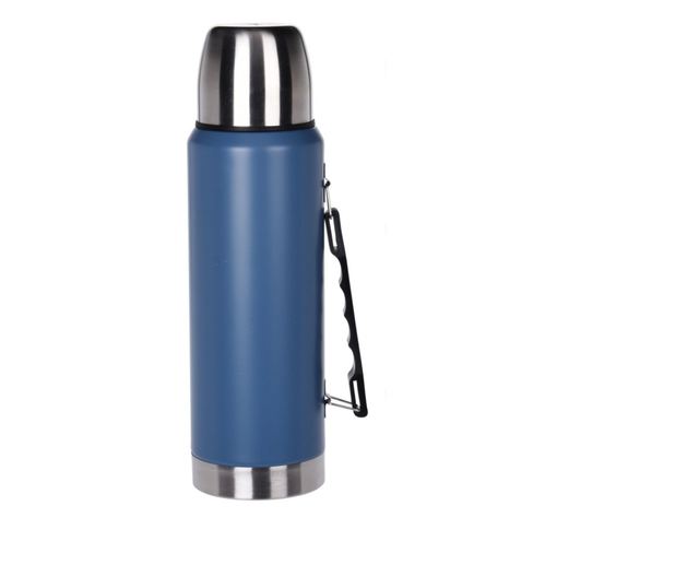 Excellent Houseware duplafalú termosz, rozsdamentes acél, 9.3x30.5, 1000 ml, kék