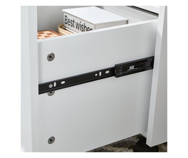 Stolik kawowy na kółkach z 1 szufladą FBT150-W