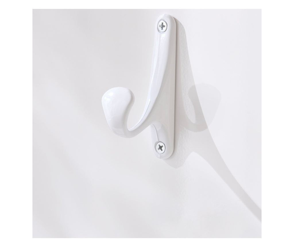 SoBuy cârlige de perete, Cârlige de perete cu rafturi, Portmanteau cu raft FHK36-W - 8