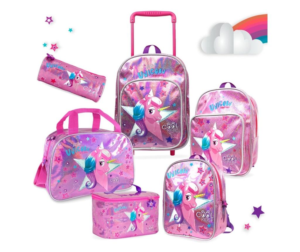 Geantă termică pentru prânz, Perletti, 15x15x23 cm, model Unicorn, colecția Cool Kids - 6