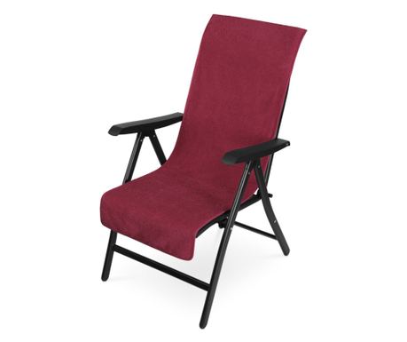Калъф за стол Jemidi, 60 x 130 см, Червен, Органичен памук, 54895.13