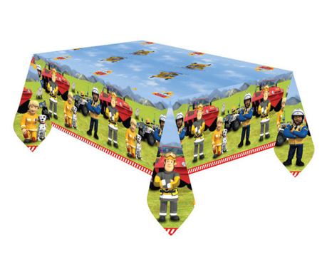 Sam a tűzoltó Teamwork papír asztalterítő 120x180 cm