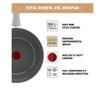 Тиган Wok Tefal Renew On, 100% рециклиран алуминий, Индикатор Thermo-Signal, Съвместим с индукция, Керамично покритие, 28 см, Си