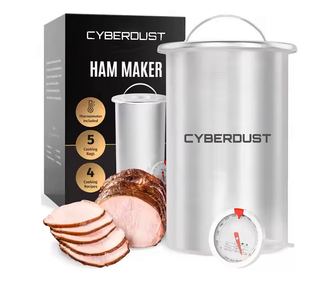 Преса за приготвяне на шунка CYBERDUST, Неръждаема Стомана, Бекон, Здравословни Деликатеси, Вграден Термометър, Пружина За Натис