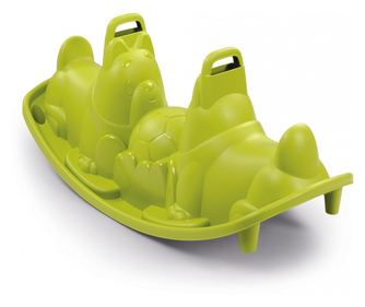 Smoby Hojdačka zelená Psík