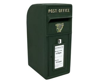Cutie postala Royal Mail Pillar verde Cutie postala din fonta cu montare pe perete postala