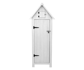 Magazin de gradina din lemn - alb