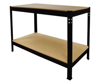Masa de lucru Q-Rax din otel negru fara suruburi 120cm x 60cm x 90cm