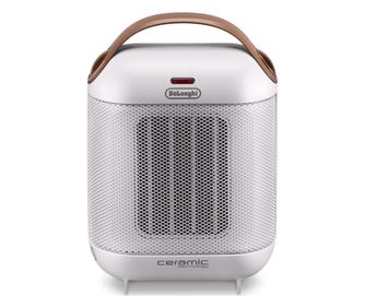 Керамична печка DeLonghi HFX30C18.IW, 1800W, 2 степени, до 55м2, Вентилатор, Функция против замръзване, Бял