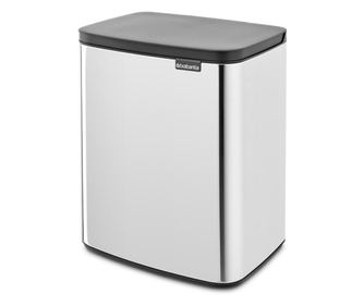 Кош за боклук Brabantia Bo Small 1006636, 12 л, Безшумно и плавно отваряне, Инокс
