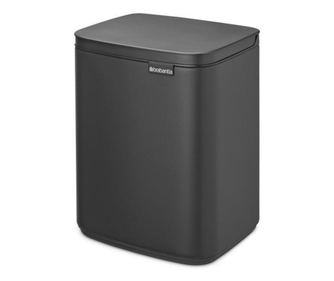 Кош за боклук Brabantia Bo Small 1008868, 7л, Плавно и безшумно отваряне, Тъмносив