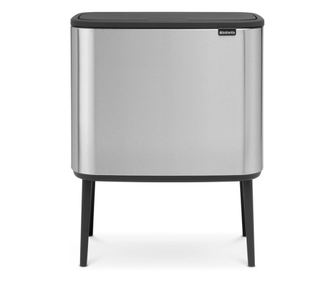 Кош за боклук Brabantia Bo Touch 651115, 11+23 л, Плавно затваряне, Противоплъзгаща основа, Устойчив на пръстови отпечатъци, Ино