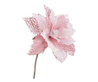 Craciunita artificiala roz Valery 15x21 cm