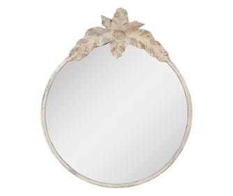 Lustro ścienne w metalowej ramie Vintage Beige 50x4x60 cm