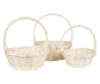 Set 3 košar 33x12/36 cm, 27x11/31 cm, 22x9/26 cm