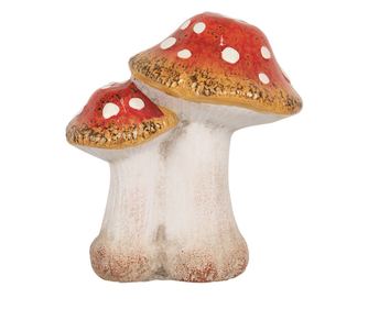 Ukrasne keramičke gljive raznobojne 14x11x17 cm