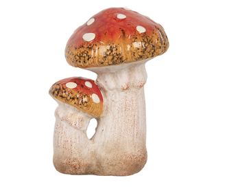 Ukrasne keramičke gljive raznobojne 8x8x12 cm