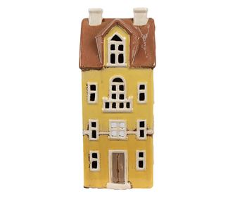 Višebojna keramička kućica za svijeće 11x9x25 cm