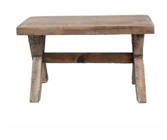 Поставка за саксия дърво кафяво 24x13x14 см
