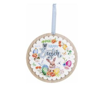 Decoratiune Paste lemn multicolor 25 cm