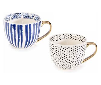 2 darab porcelán bögre 10x8 cm 400 ml