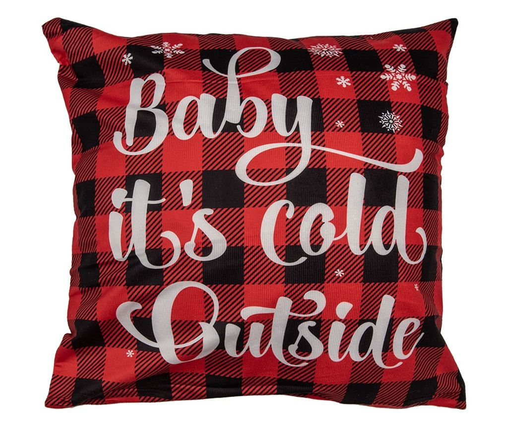 2 darabos karácsonyi párnahuzat szett, többszínű szövet, 45x45 cm