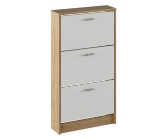 Dulap pentru pantofi, cu 3 sertare, din PAL laminat, design elegant si practic, 58x18x107 cm, Bortis Impex